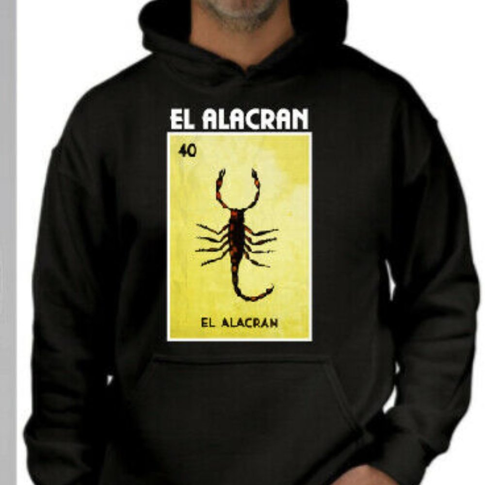 El Alacran Hoodie Loteria Mexican Bingo